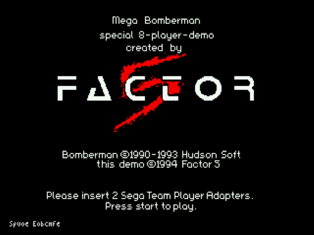 Play <b>Mega Bomberman - 8 Player Demo</b> Online